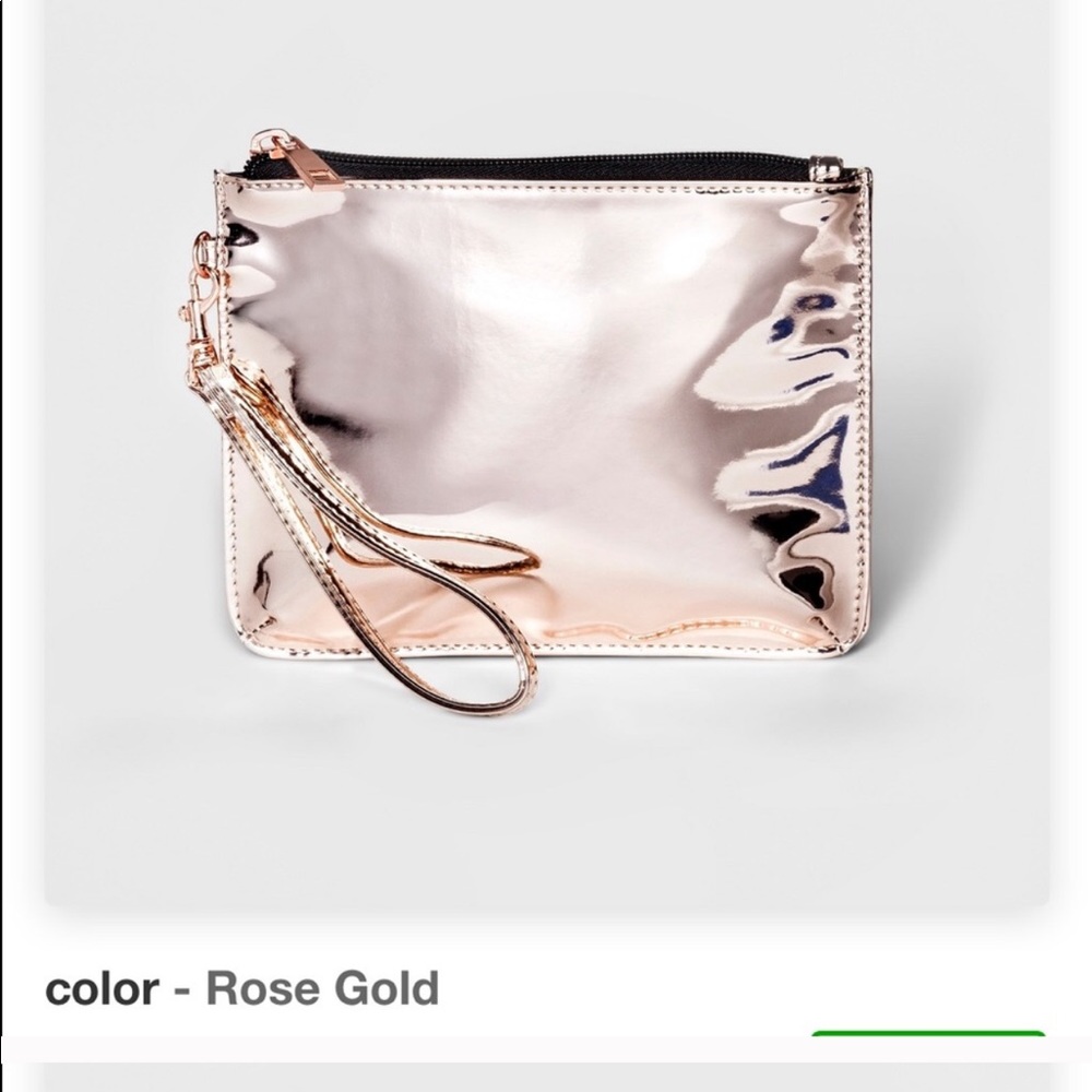 Mossimo rose gold wristlet